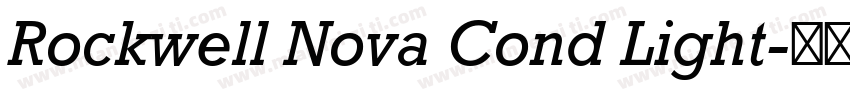 Rockwell Nova Cond Light字体转换